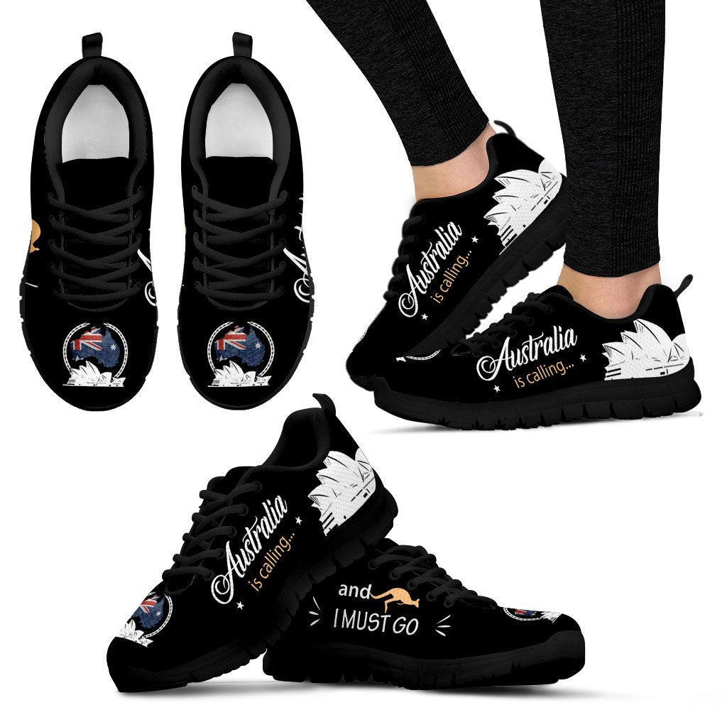 Sneakers - Sydney Opera Shoes Aus Flag Is Calling I Must Go - Unisex - Vibe Hoodie Shop