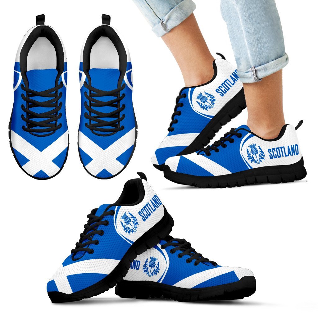 Scotland Thistle Flag Sneakers - Vibe Hoodie Shop