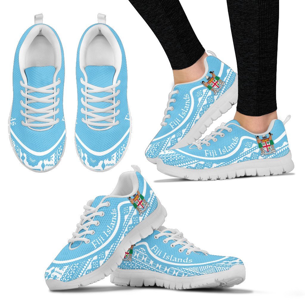 Fiji Islands Wave Sneakers White Color - Vibe Hoodie Shop