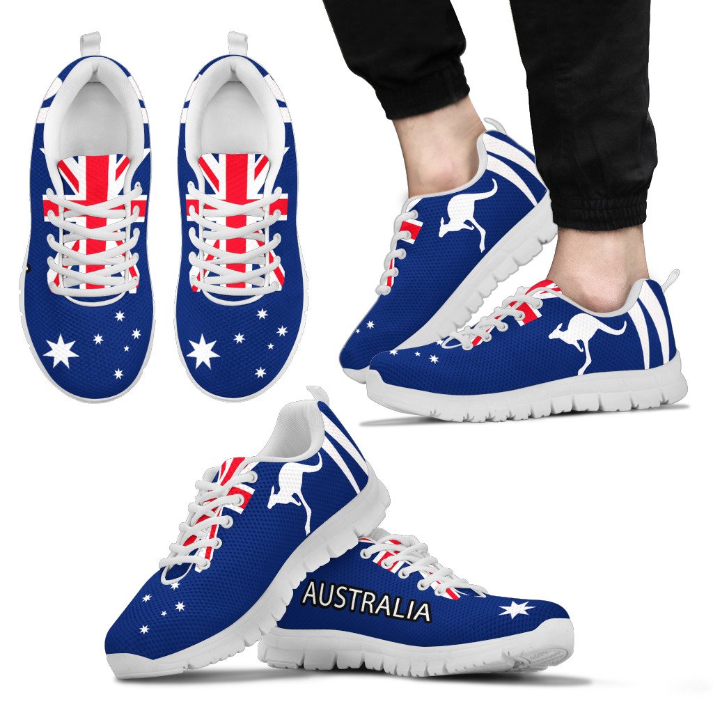 Sneakers - Aus Flag Shoes Kangaroo - Unisex - Vibe Hoodie Shop