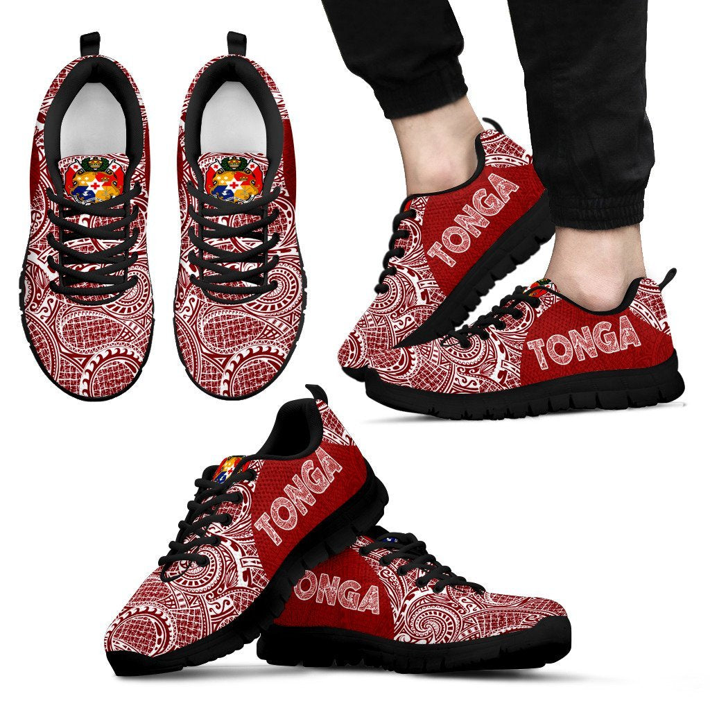 Tonga Sneakers Polynesian Red White Version - Vibe Hoodie Shop