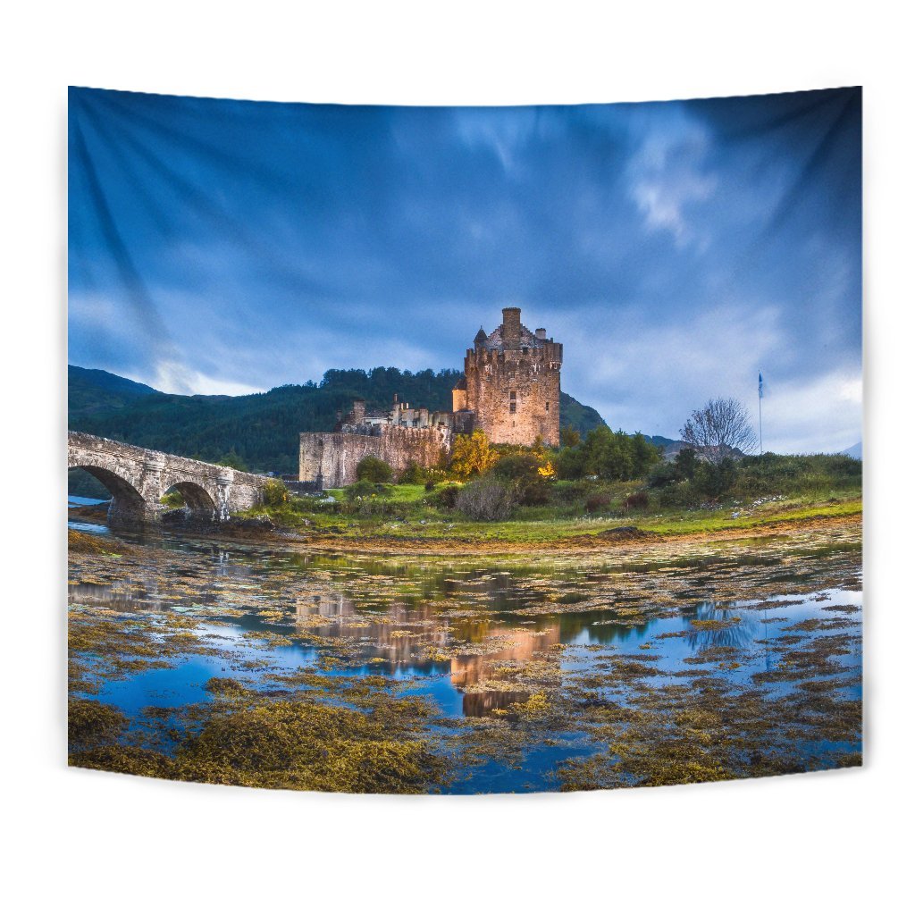 Scotland - Eilean Donan Castle Tapestry - Vibe Hoodie Shop