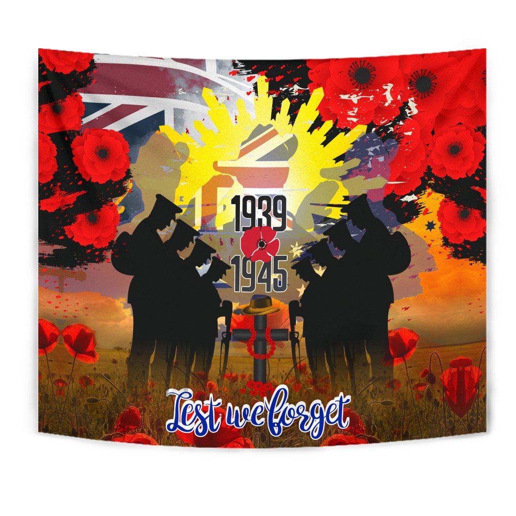 Tapestry - ANZAC Day 2021 World War II Commemoration 1939 - 1945 - Vibe Hoodie Shop