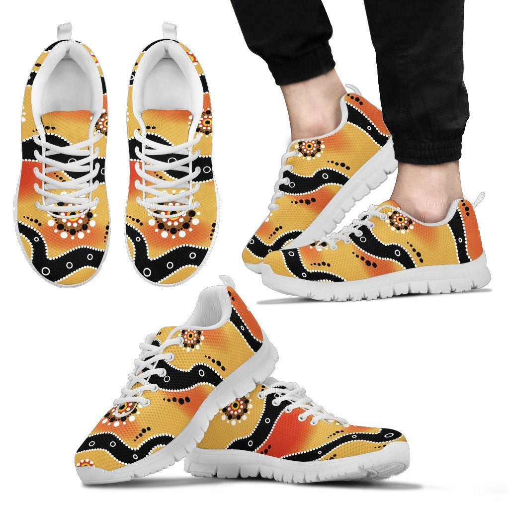 Aboriginal Sneakers, Indigenous Patterns - 02 - Vibe Hoodie Shop