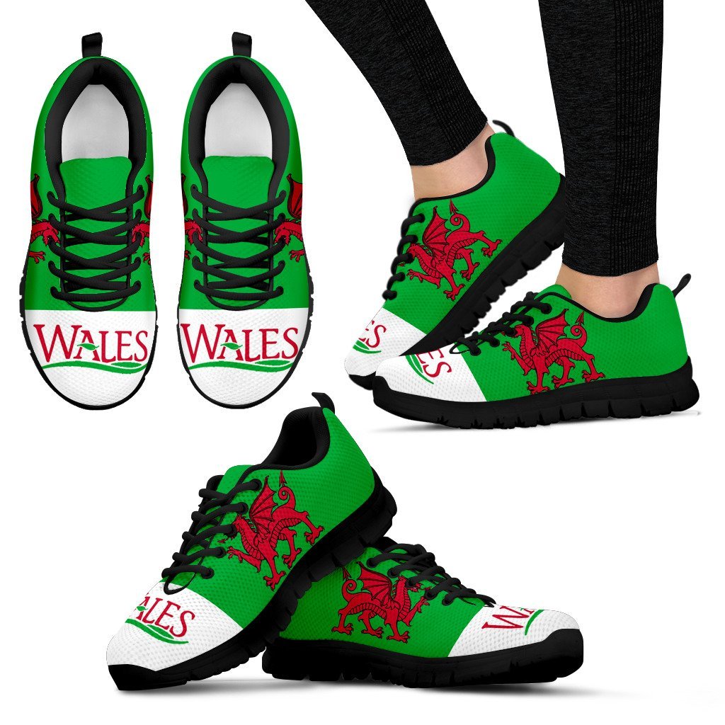 Wales Dragon Men's / Women's Sneakers (Shoes) - Vibe Hoodie Shop