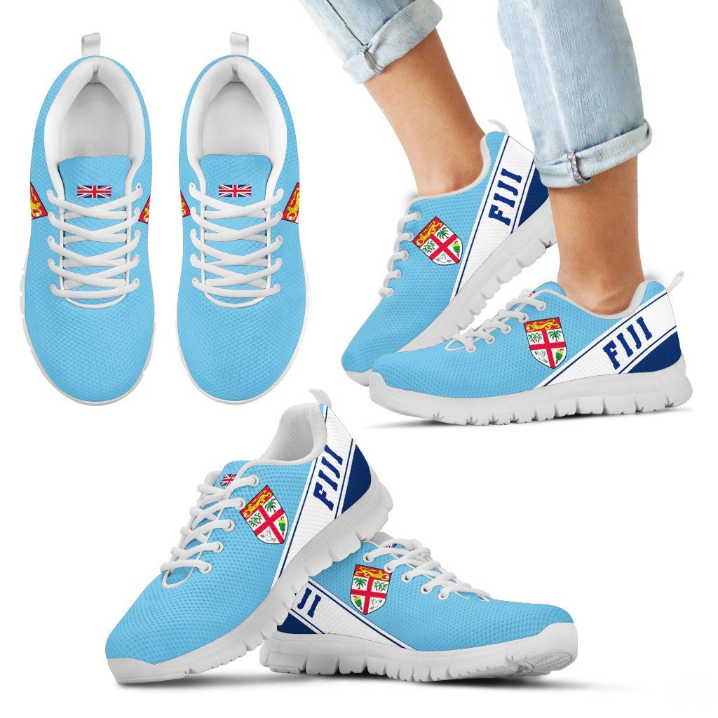 Fiji Flag Sneakers - Line Style - Vibe Hoodie Shop