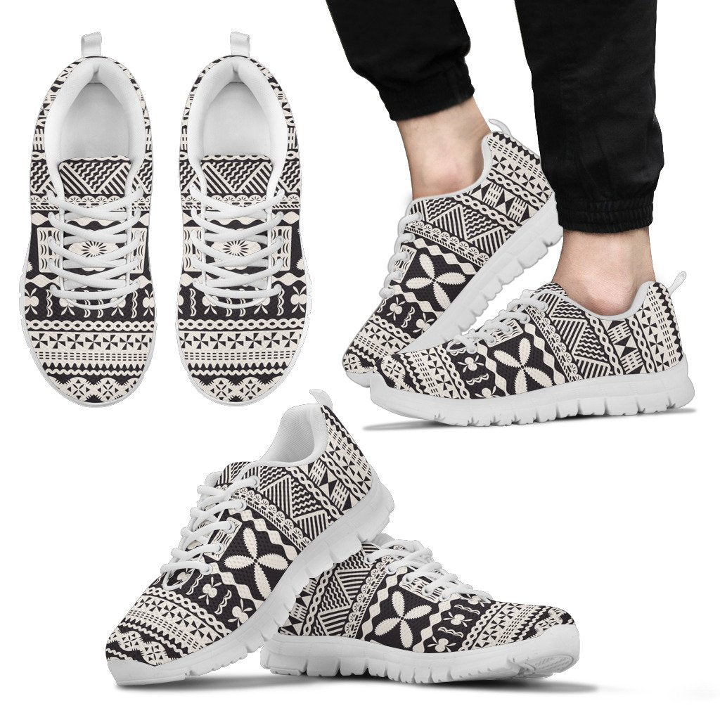 Fiji - Fijian Tapa Pattern Shoes - Vibe Hoodie Shop