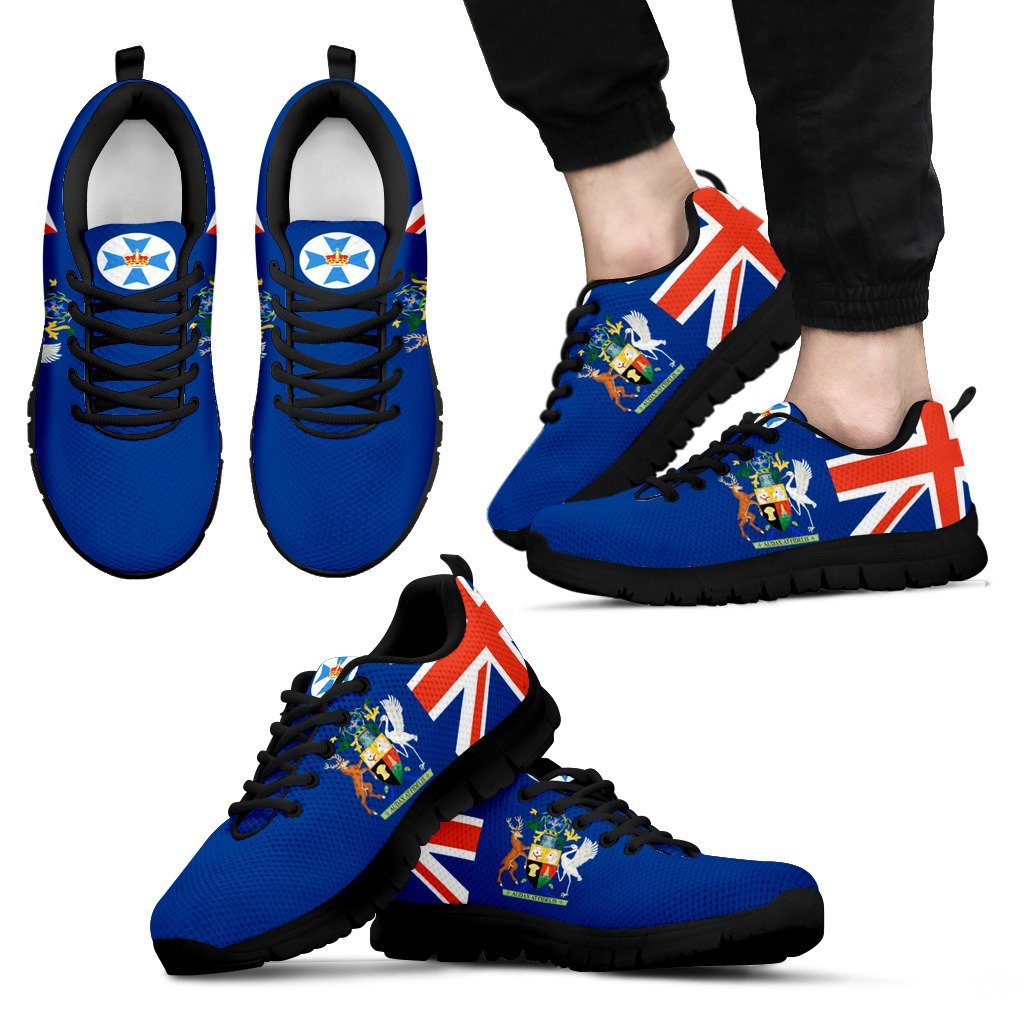 Sneakers - Aus Flag Shoes Queensland Australian Coat Of Arms - Unisex - Vibe Hoodie Shop