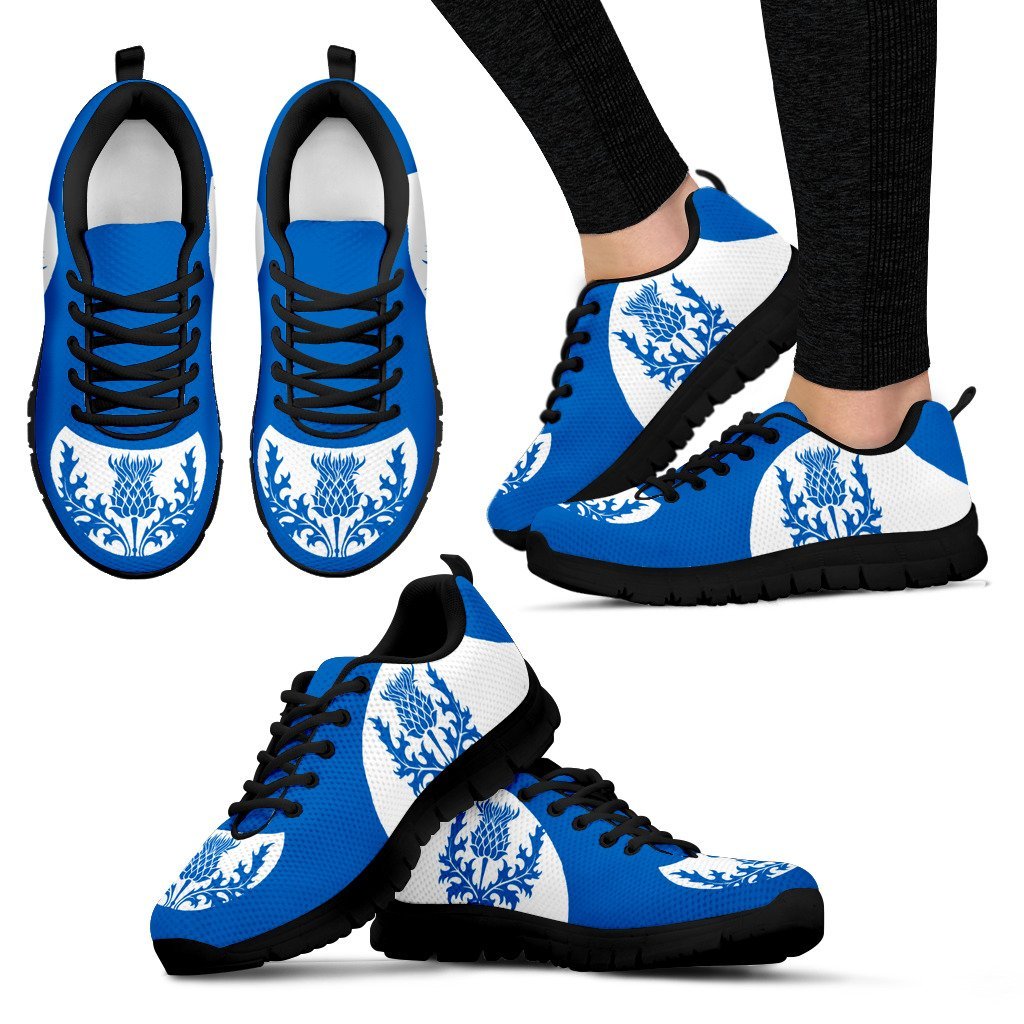 Scotland Thistle Sneakers - Cullinan Style Blue Version - Vibe Hoodie Shop