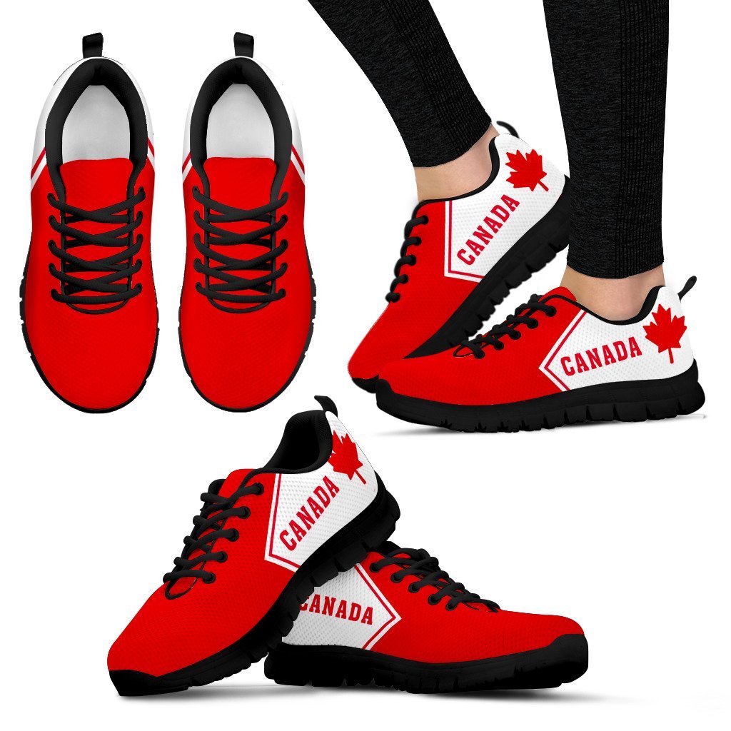 Canada Maple Leaf Sneakers - Triangle Style - Vibe Hoodie Shop