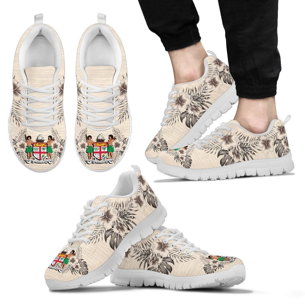 Fiji Sneakers - The Beige Hibiscus - Vibe Hoodie Shop