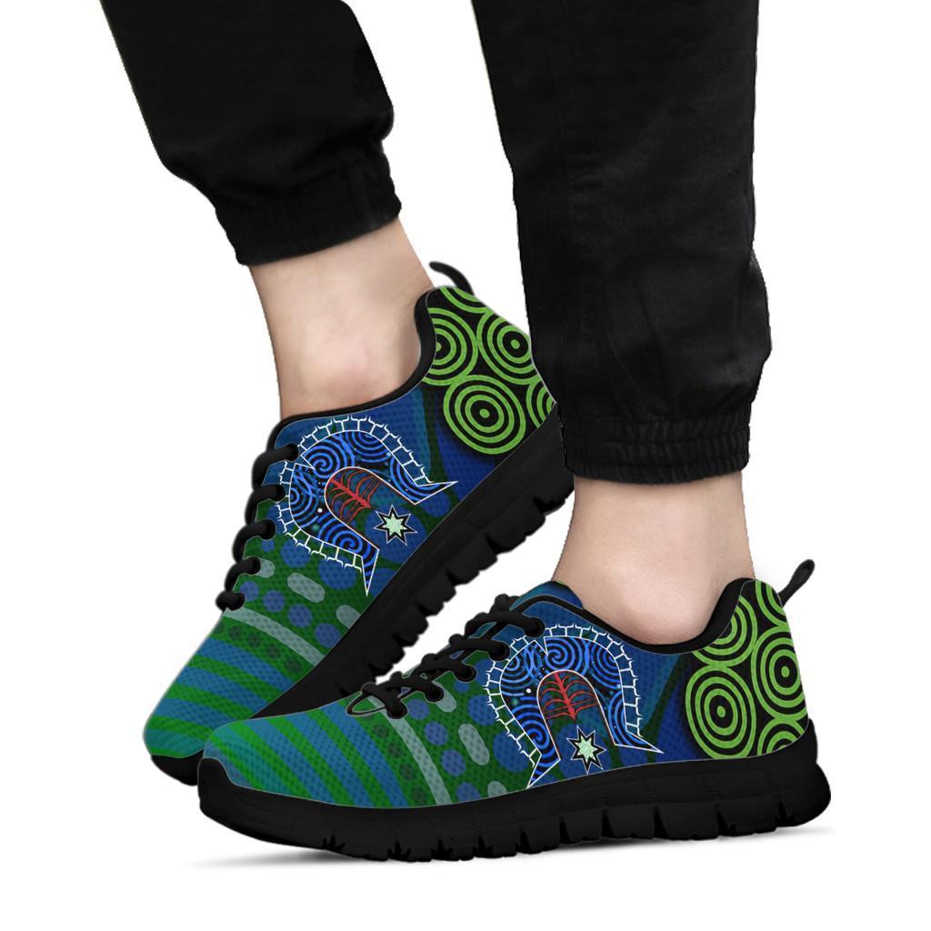 Torres Strait Sneakers - Dhari And Dot Patterns - Vibe Hoodie Shop