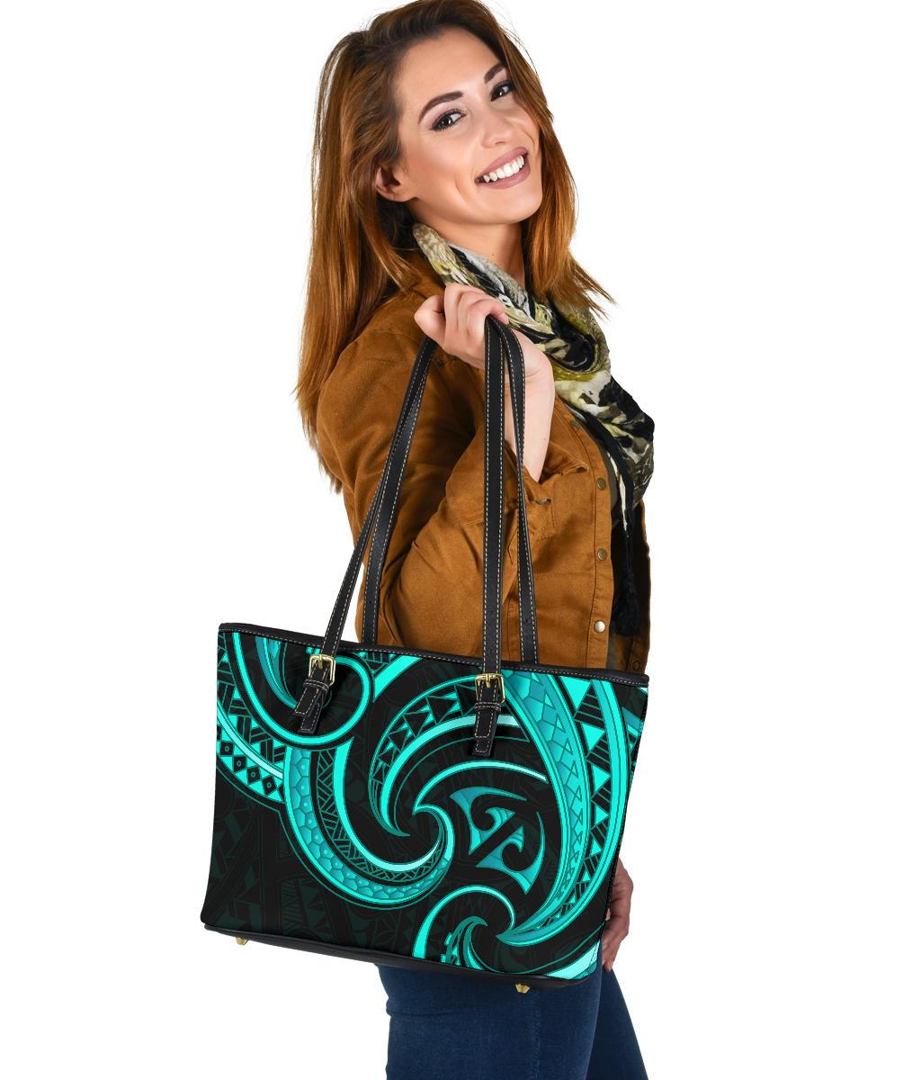 new-zealand-maori-mangopare-small-leather-tote-polynesian-turquoise