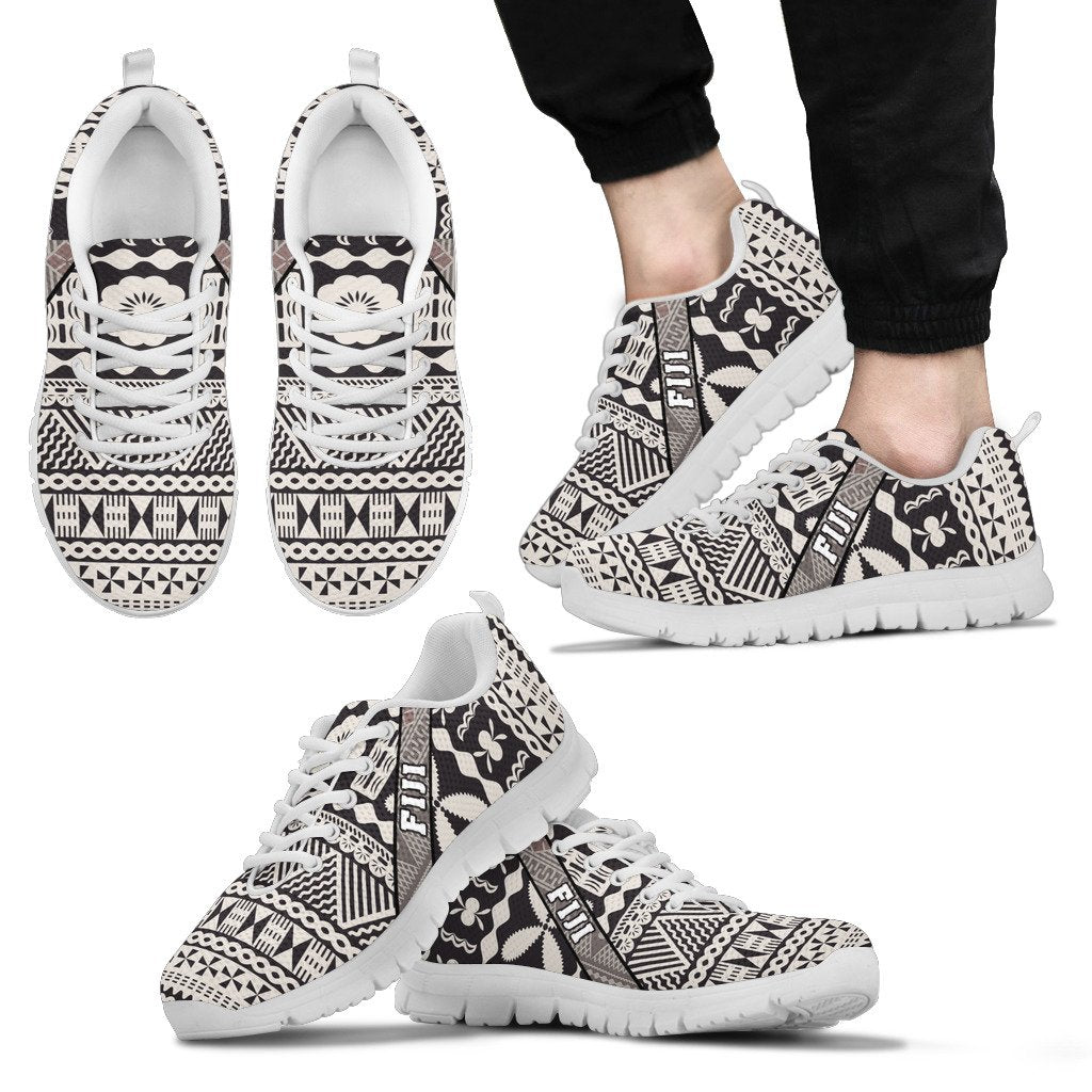 Fiji Tapa Tribal Sneakers - Vibe Hoodie Shop