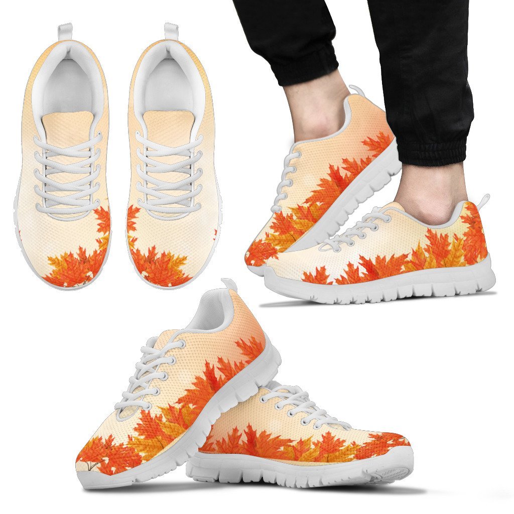 Canada Maple Leaf Floral Men's / Women's Sneakers (Shoes) - Vibe Hoodie Shop