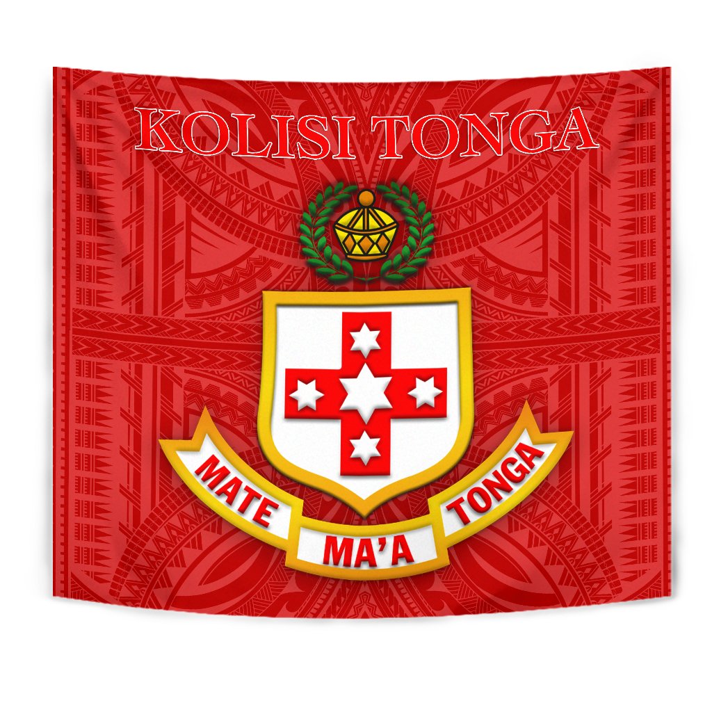 Kolisi Tonga Tapestry Mate Ma'a Tonga Unique Rugby Style - Vibe Hoodie Shop