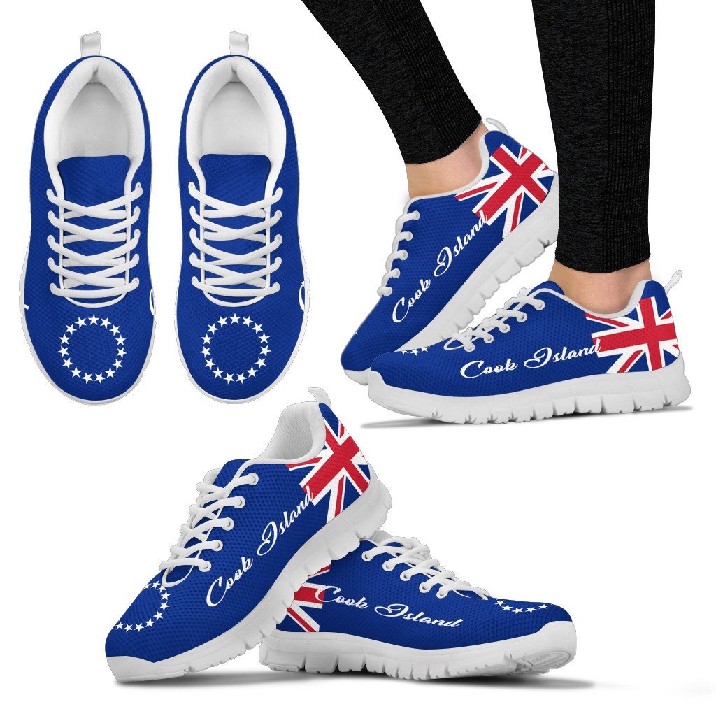 Cook Islands Shoes - Flag Sneakers - Vibe Hoodie Shop