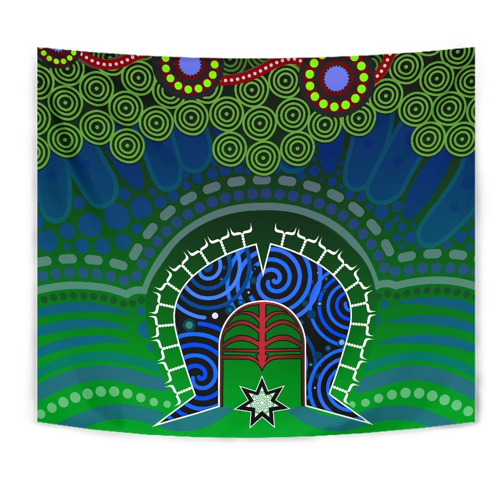 Torres Strait Tapestry - Dhari And Dot Patterns - Vibe Hoodie Shop