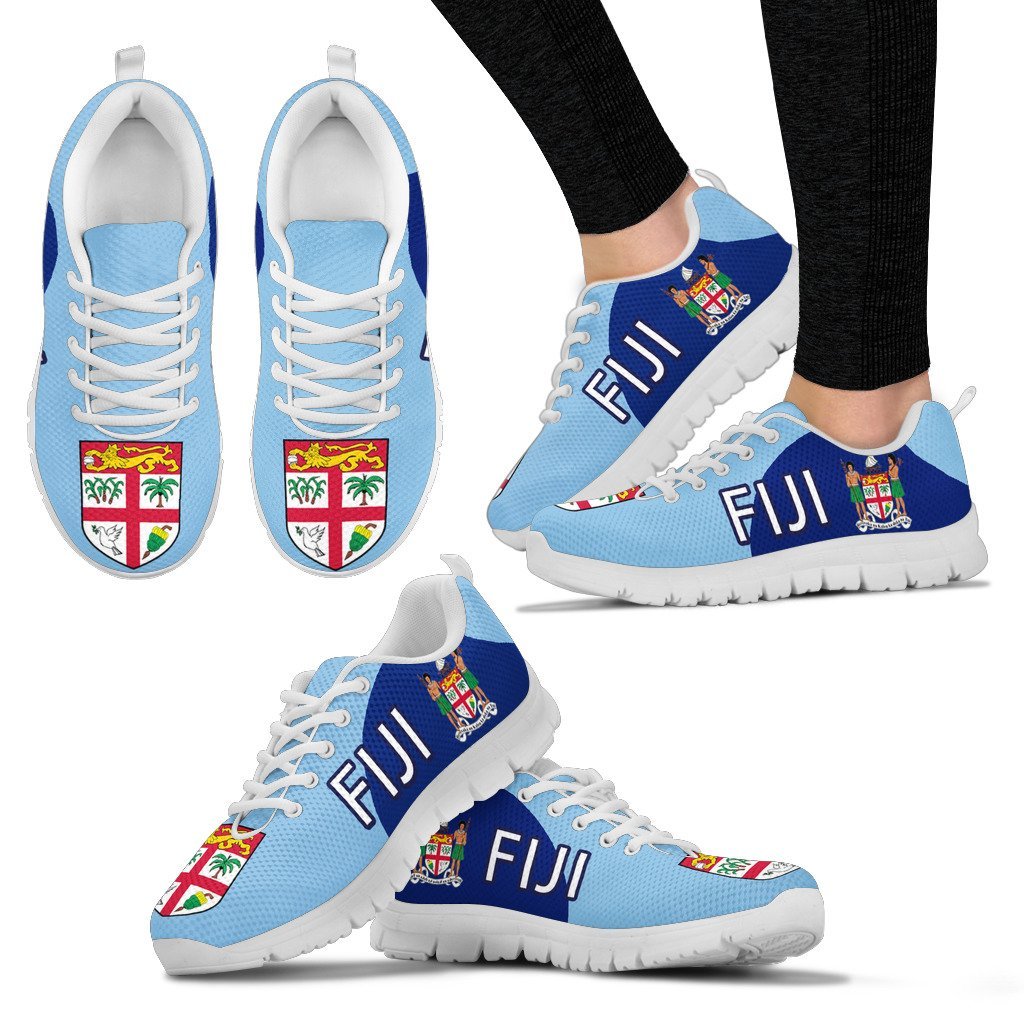 Fiji Running Shoes Coat Of Arms 01 - Vibe Hoodie Shop