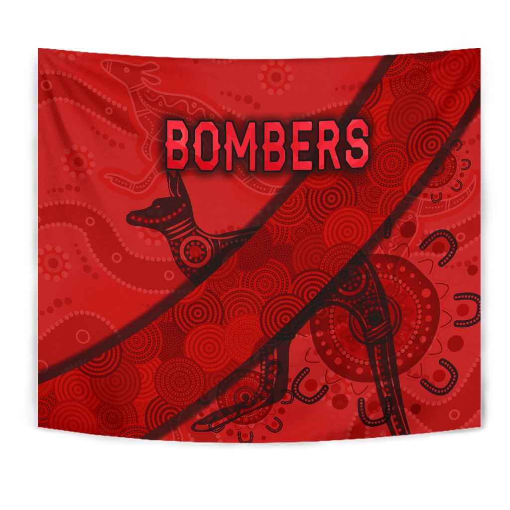 Essendon Tapestry Indigenous Bombers - Red - Vibe Hoodie Shop