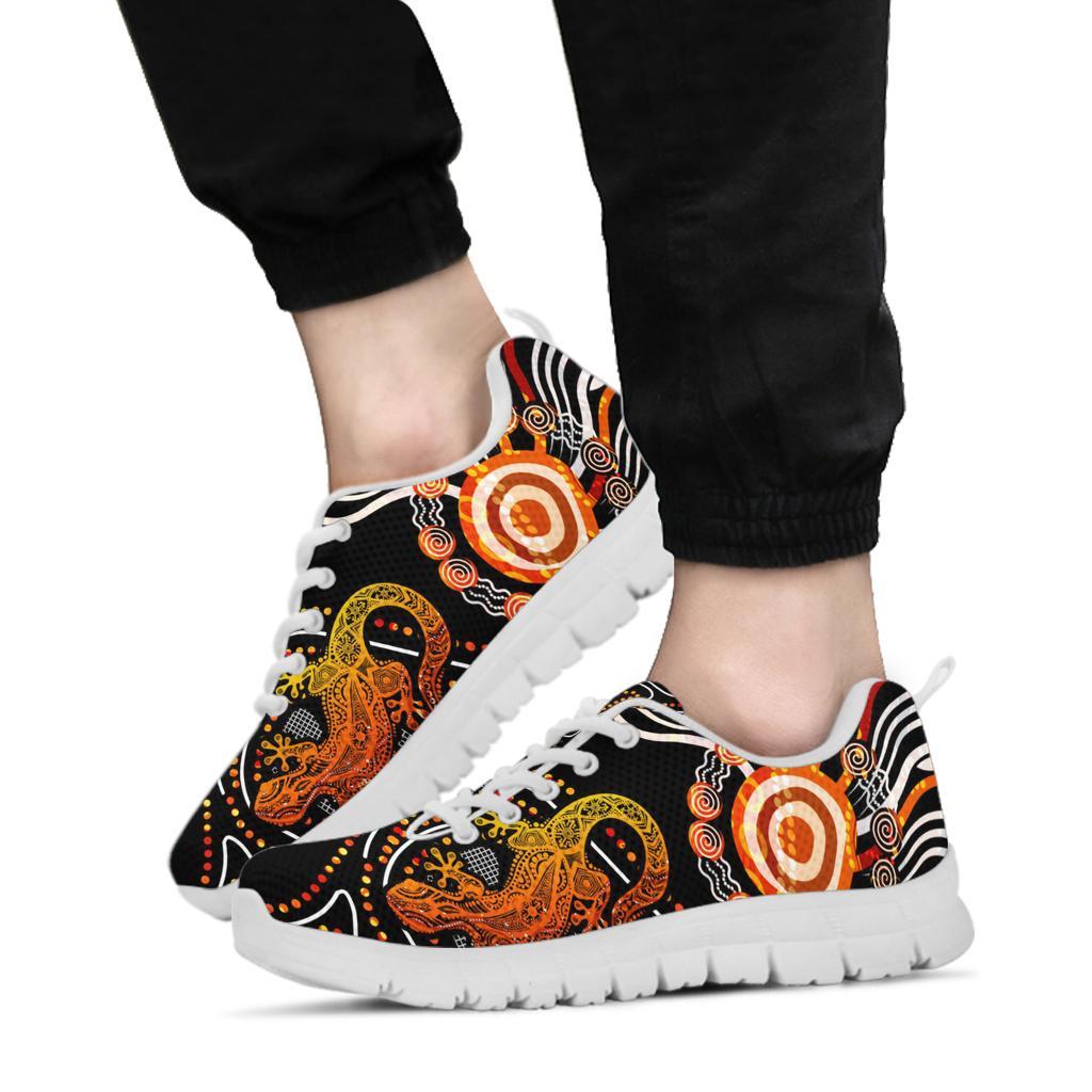 Aboriginal Sneakers - Lizard Sunshine - Vibe Hoodie Shop