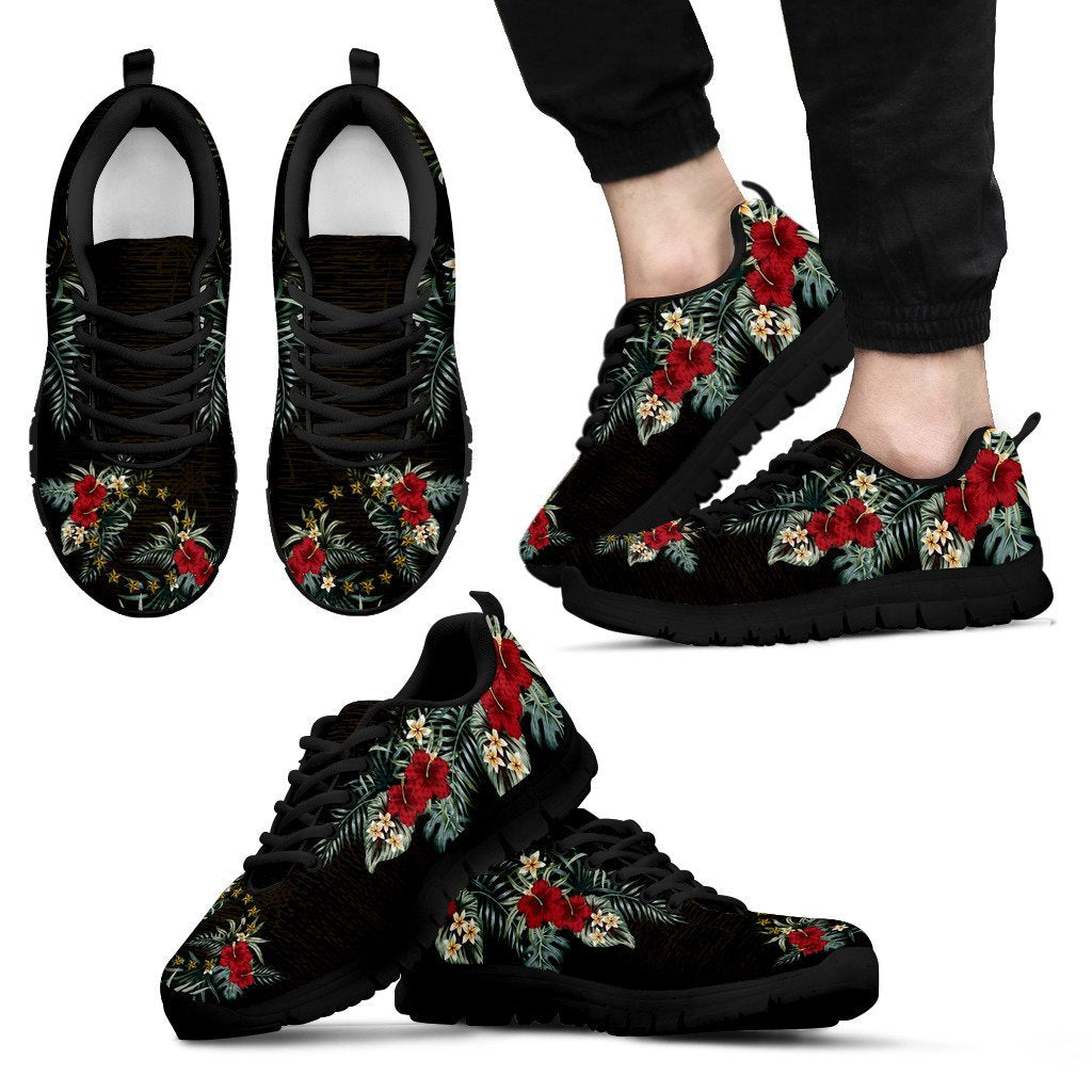 Cook Islands Hibiscus Sneakers No - Vibe Hoodie Shop