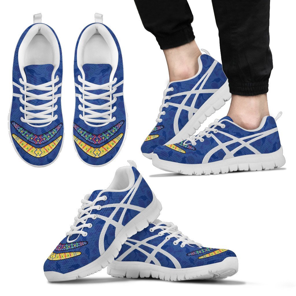 Australia Sneakers - Boomerang Patterns Shoes - Unisex - Vibe Hoodie Shop