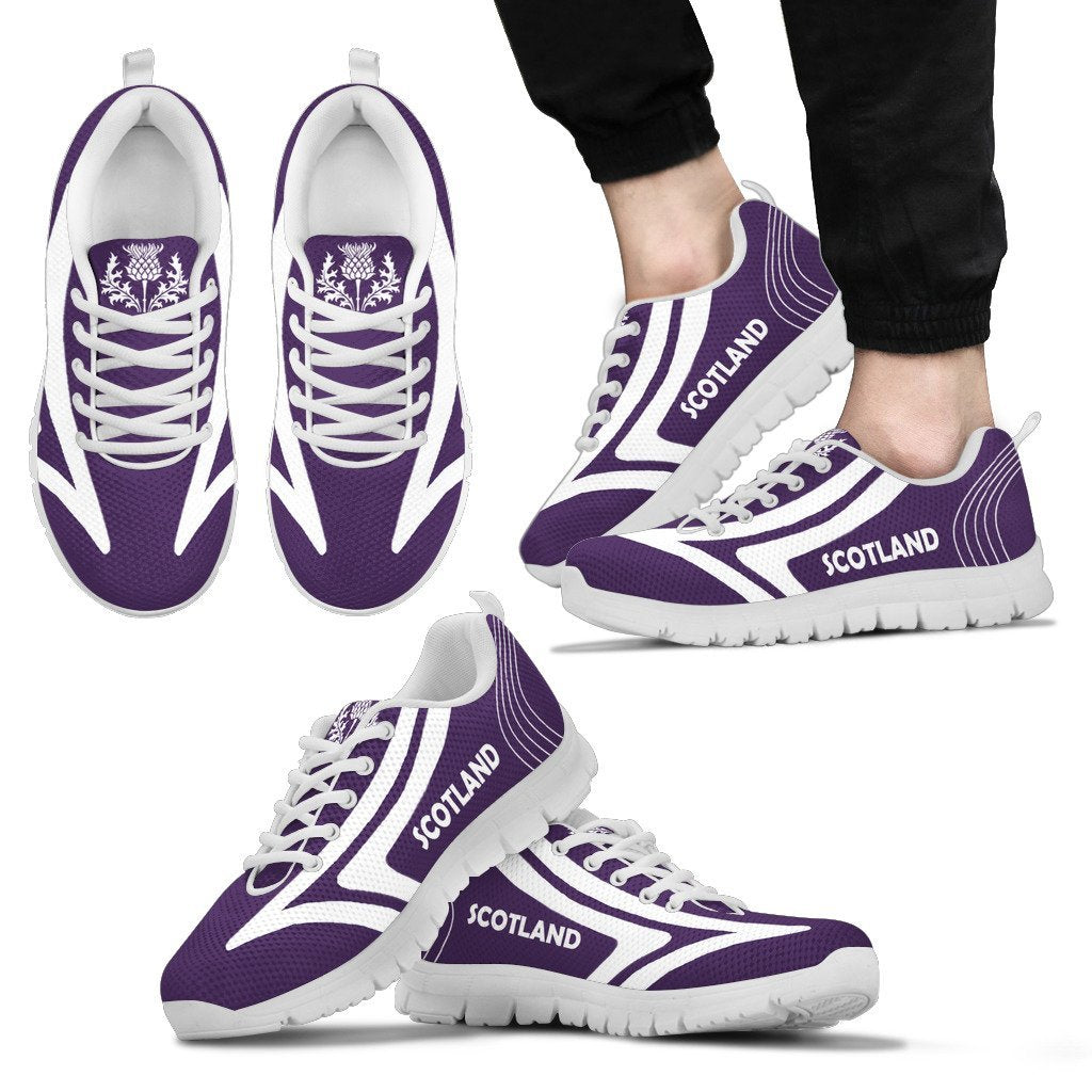 Scotland Shoes - Scotland Thistle Sneakers Ace Purple Version - Vibe Hoodie Shop