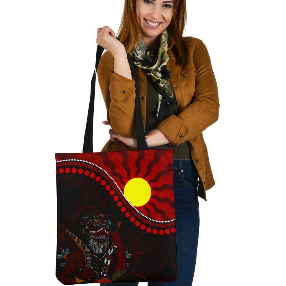 aboriginal-tote-bags-indigenous-people-and-sun