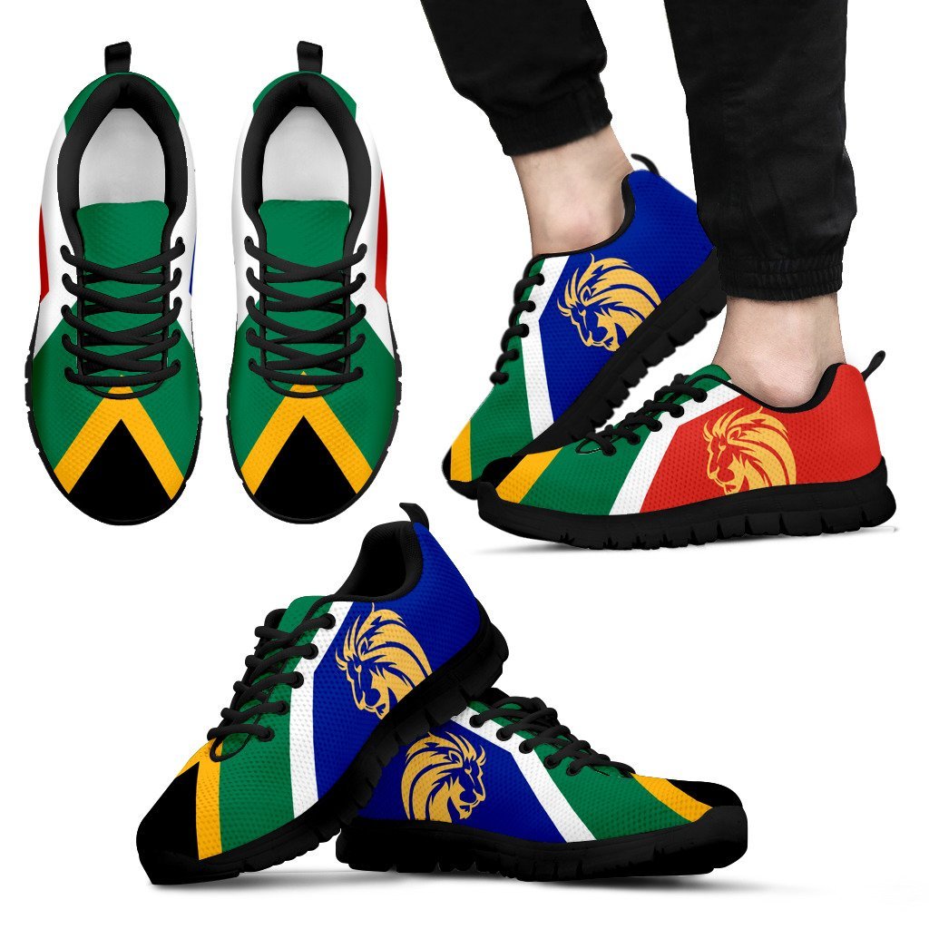 South Africa Lion Sneakers - Vibe Hoodie Shop