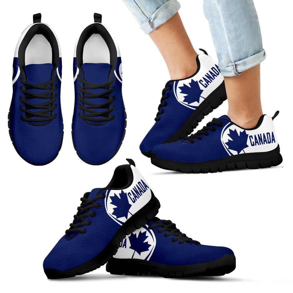 Canada Maple Leaf Sneakers - Circle Style - 02 - Vibe Hoodie Shop