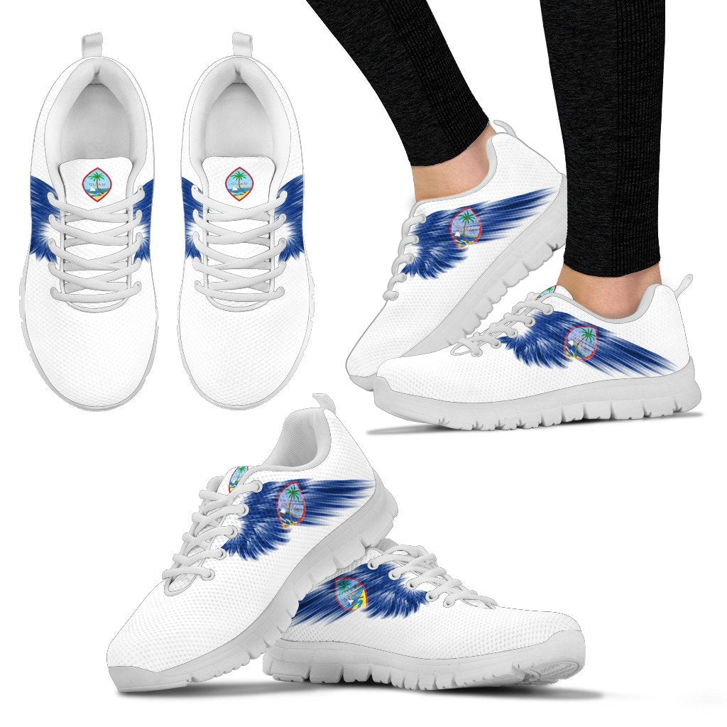 Guam Islands Shoes - Guam Wings Sneakers (White Version) - Vibe Hoodie Shop