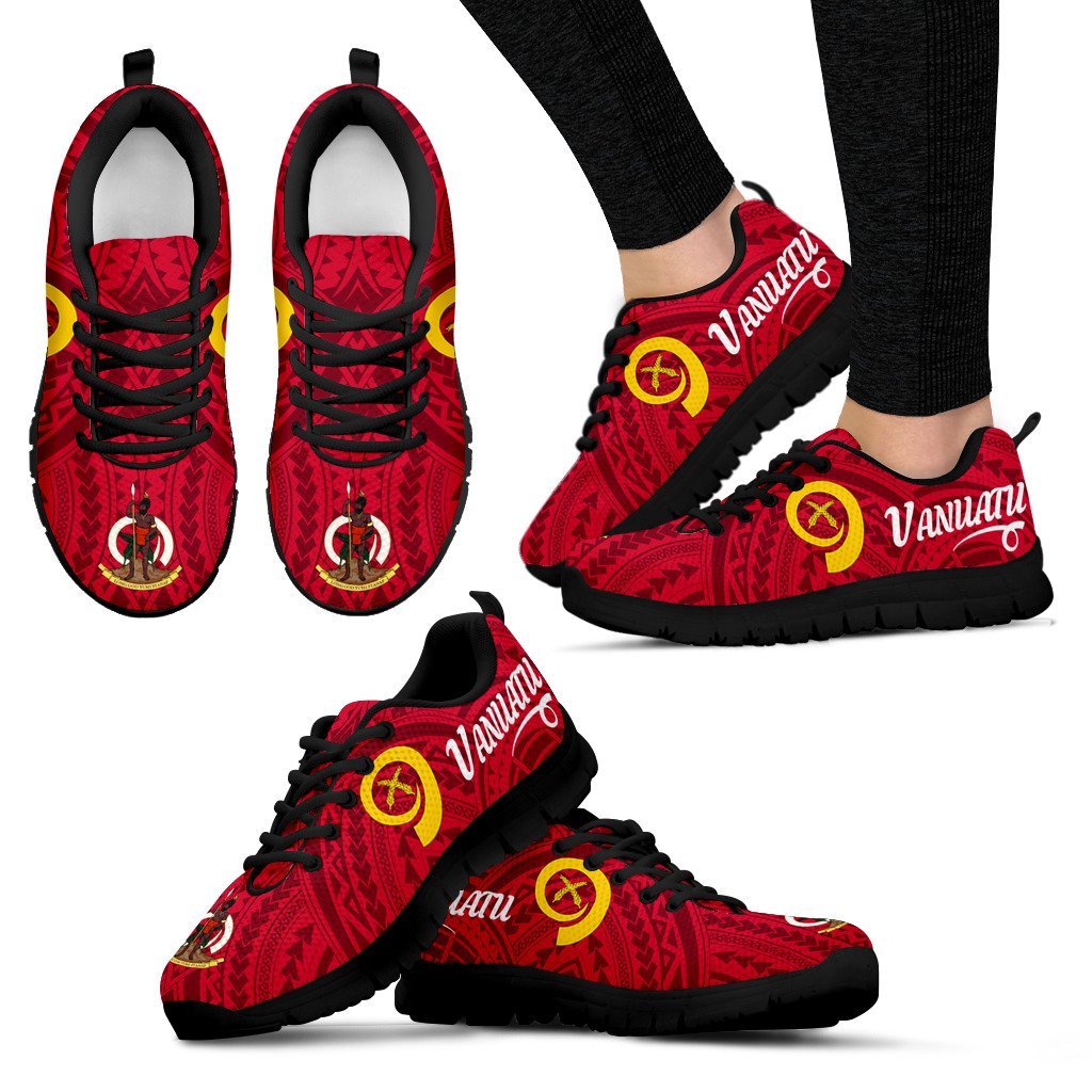 Vanuatu Red Sneakers (Shoes) - Vibe Hoodie Shop