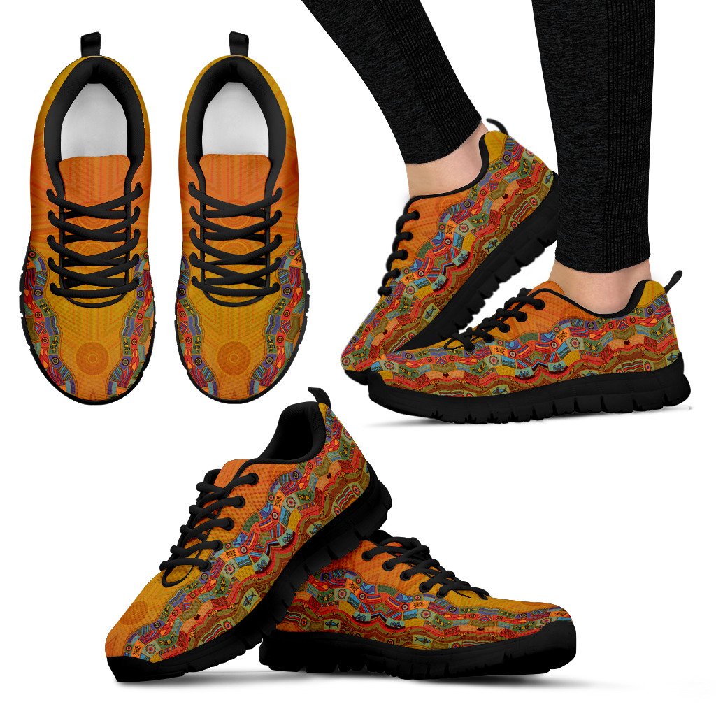 Australia Sneakers - Pattern Symbols Shoes Unisex - Vibe Hoodie Shop