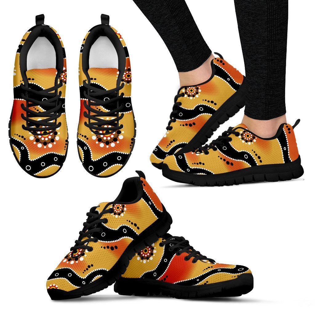 Aboriginal Sneakers, Indigenous Patterns - 02 - Vibe Hoodie Shop