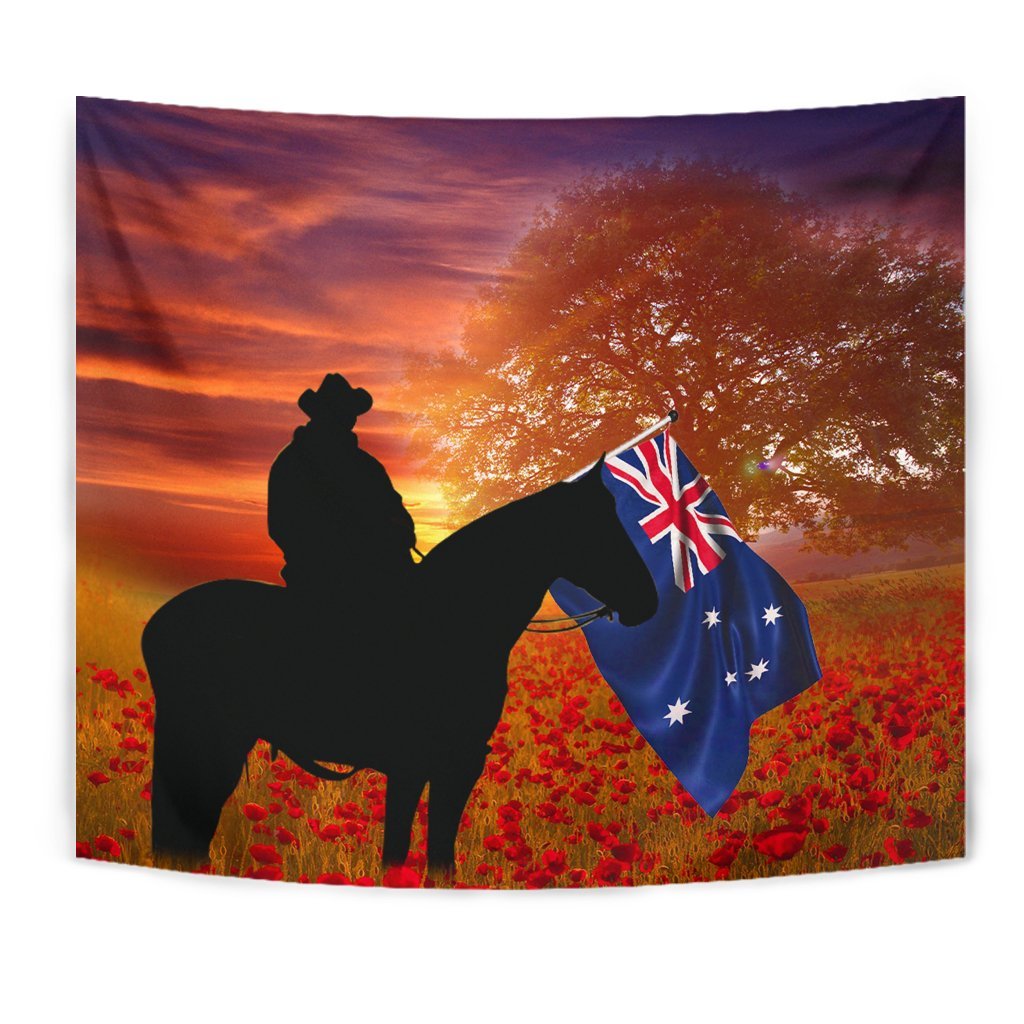 ANZAC Day 2021 Tapestry - Lest We Forget Ver01 - Vibe Hoodie Shop