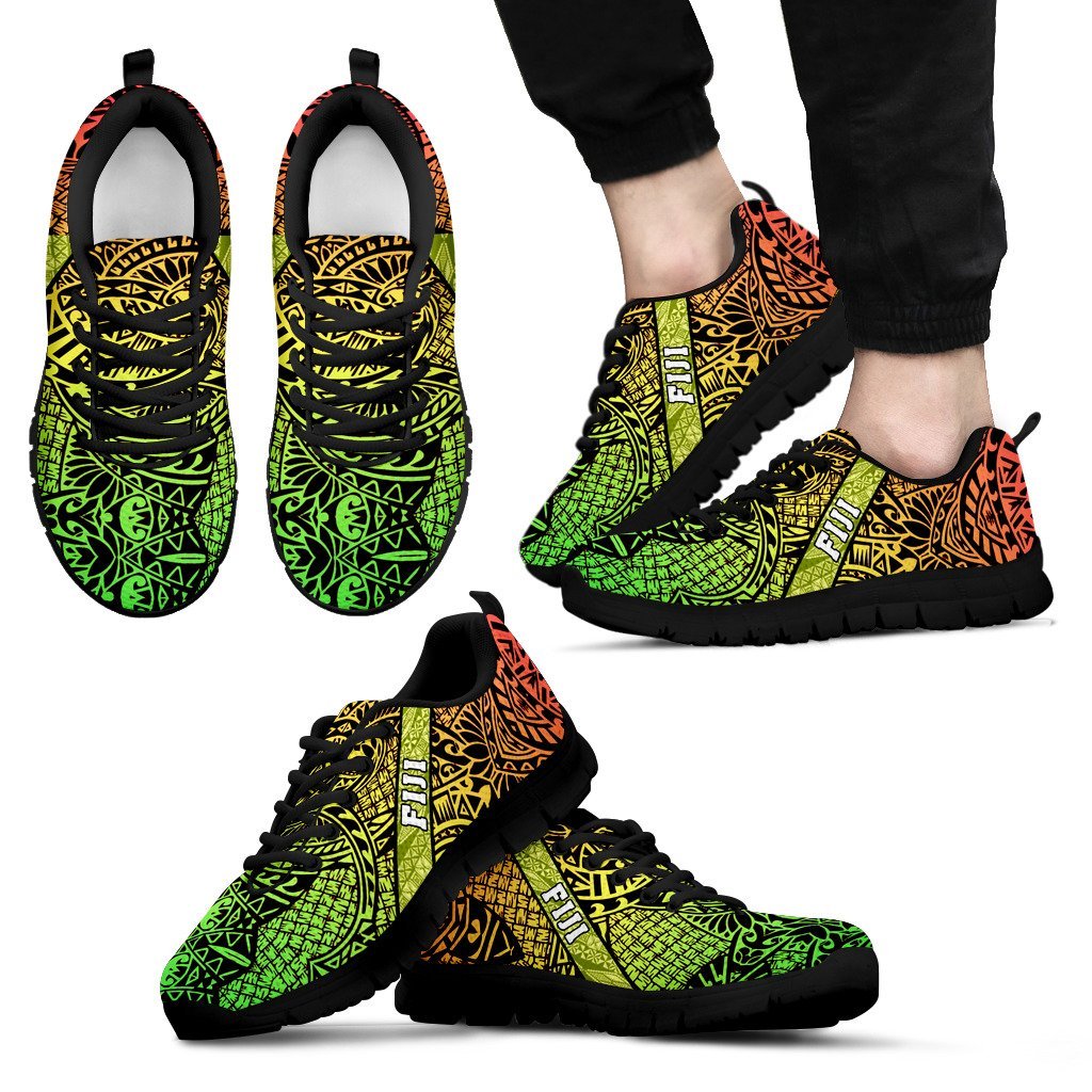 Fiji Poly Tribal Colorful Sneakers - Vibe Hoodie Shop