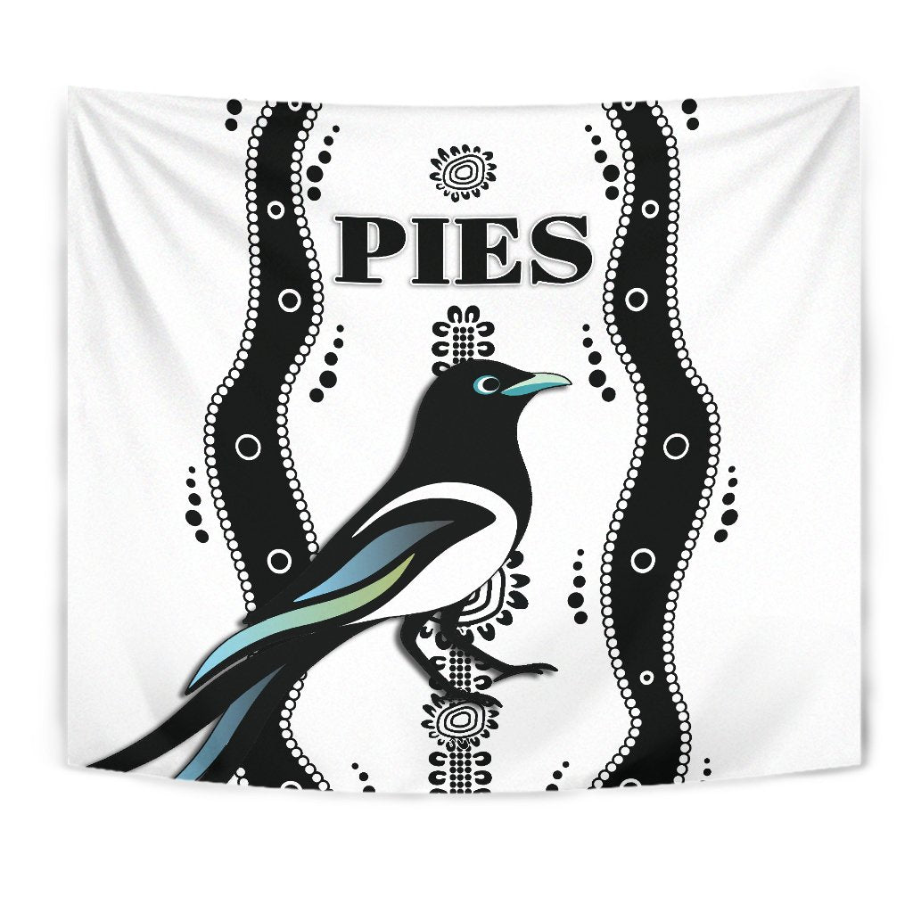 Collingwood Tapestry Pies Indigenous - White - Vibe Hoodie Shop