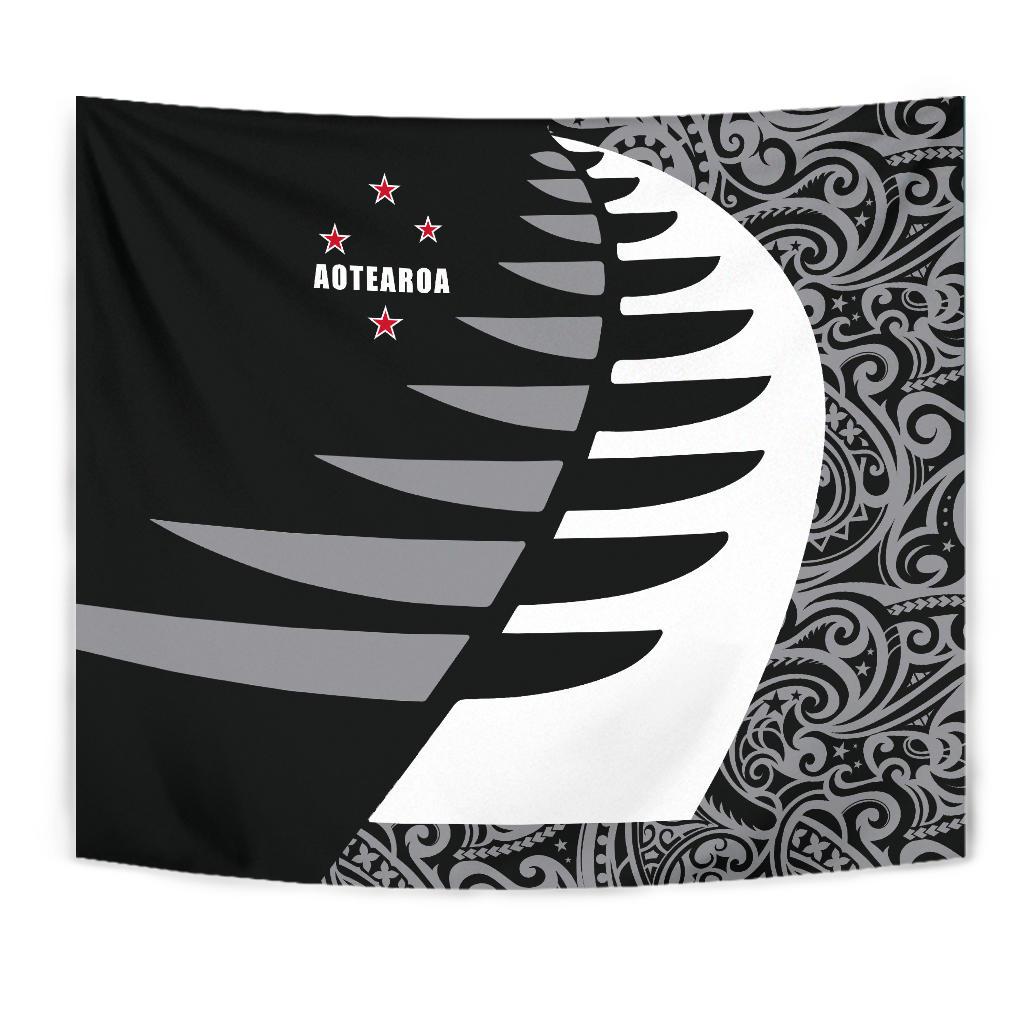 Aotearoa Silver Fern Tapestry Sailing Style - Vibe Hoodie Shop