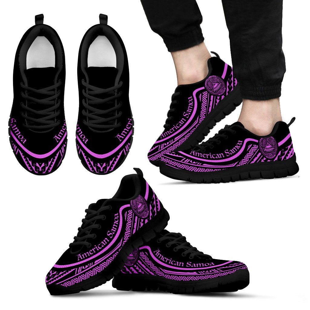 American Samoa Wave Sneakers Purple Color - Vibe Hoodie Shop