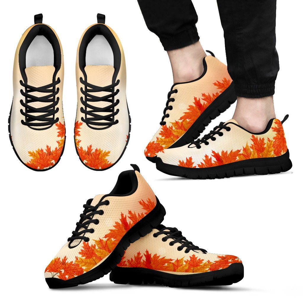 Canada Maple Leaf Floral Men's / Women's Sneakers (Shoes) - Vibe Hoodie Shop