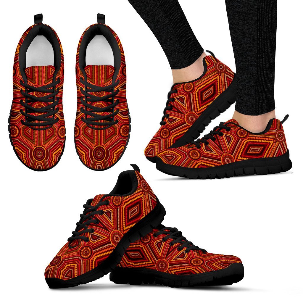 Aboriginal Sneakers, Indigenous Patterns Shoes Ver22 - Vibe Hoodie Shop