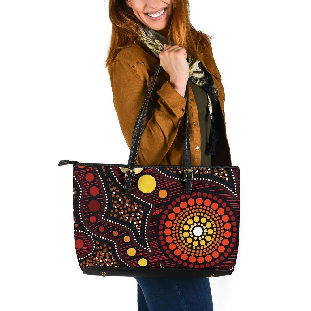 aboriginal-large-leather-tote-bag-aboriginal-art-ver01