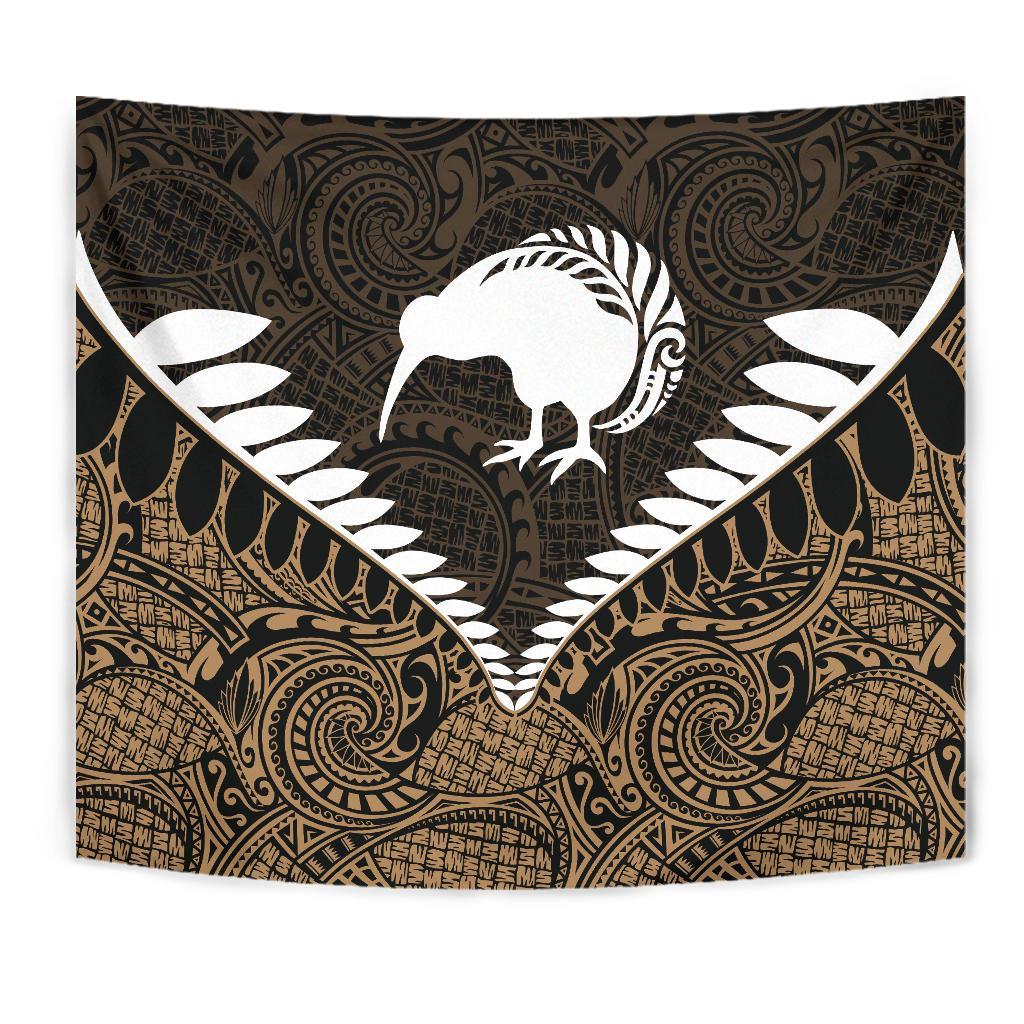 Kiwi Silver Fern Classic Tapestry Gold - Vibe Hoodie Shop