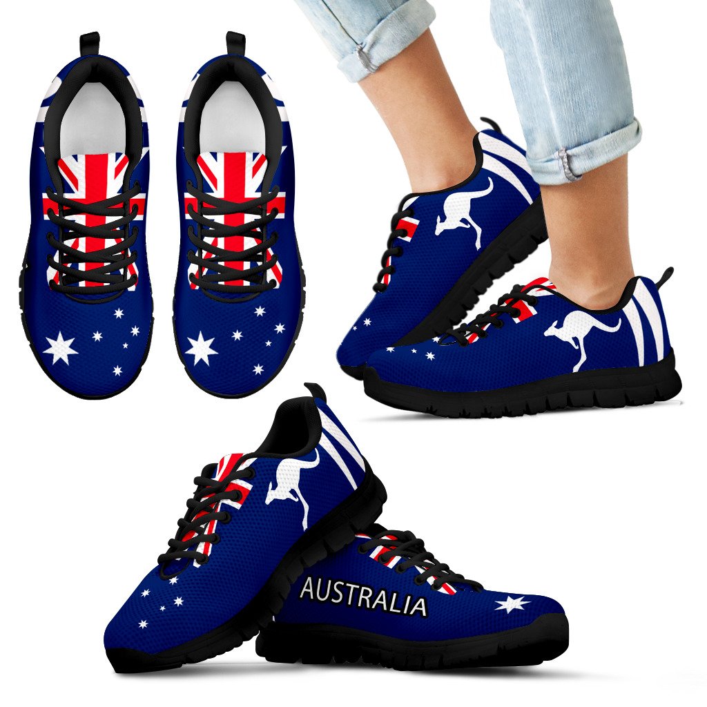 Sneakers - Aus Flag Shoes Kangaroo - Unisex - Vibe Hoodie Shop