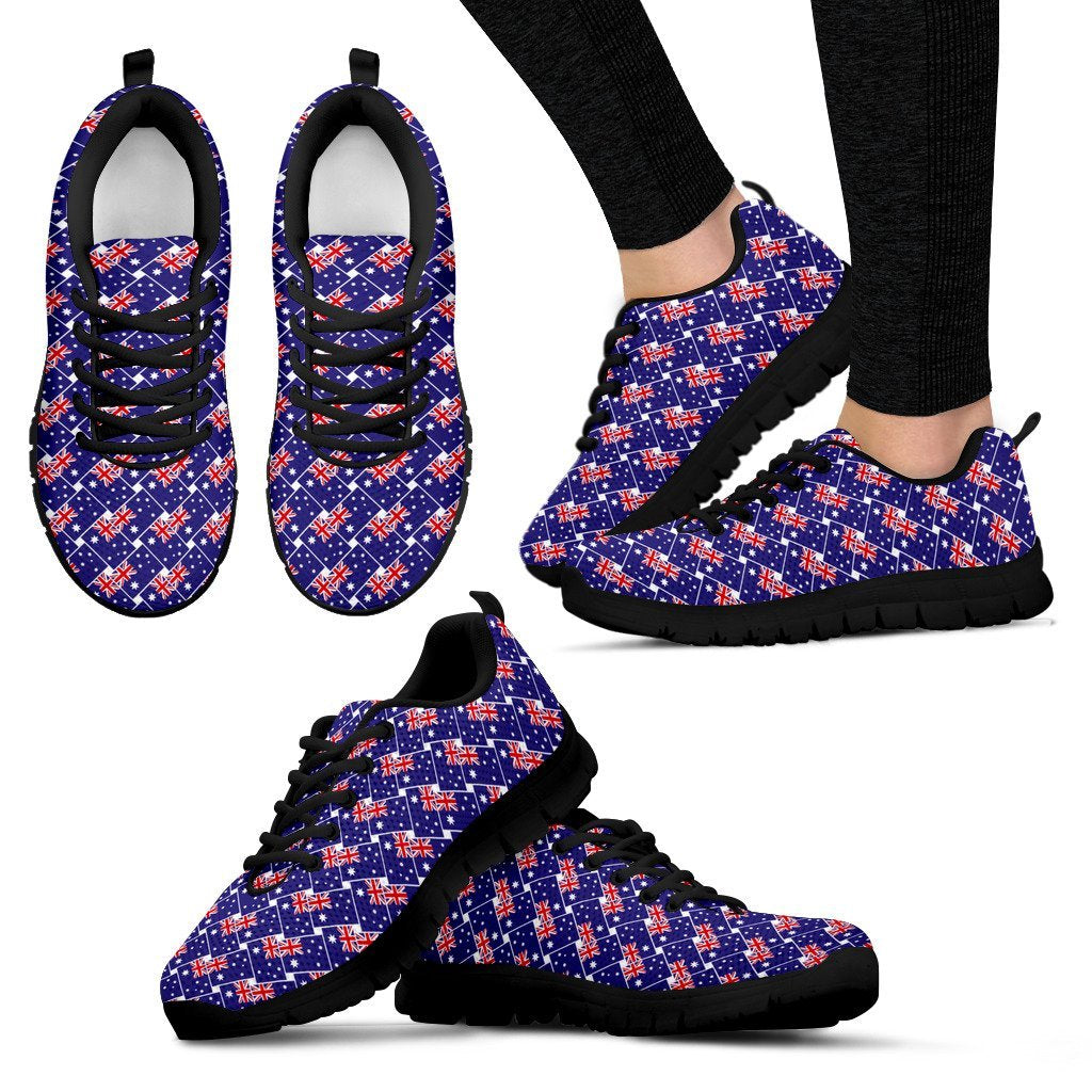 Sneakers - Aus Flag Shoes Seamless - Unisex - Vibe Hoodie Shop