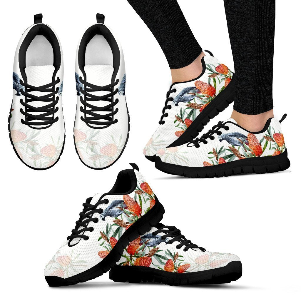 Australia Sneakers - Kookaburra Shoes Waratah Flower - Unisex - Vibe Hoodie Shop