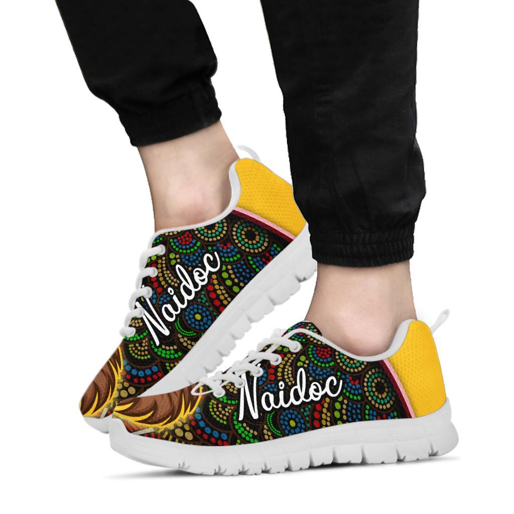 Pride Hawks Sneakers Hawthorn NAIDOC Week Aboriginal Version Special - White - Vibe Hoodie Shop