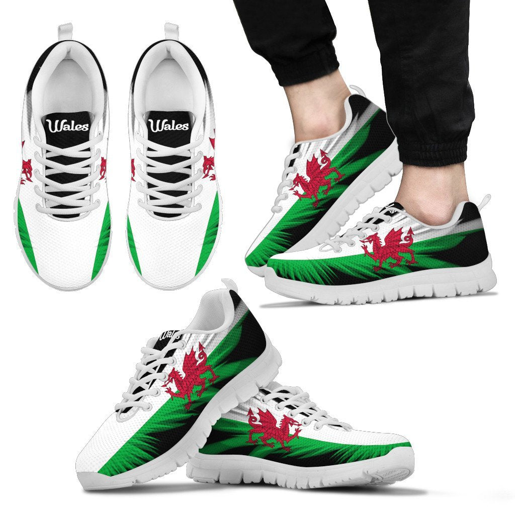 Wales Flying Flag Wings  Sneakers - Vibe Hoodie Shop