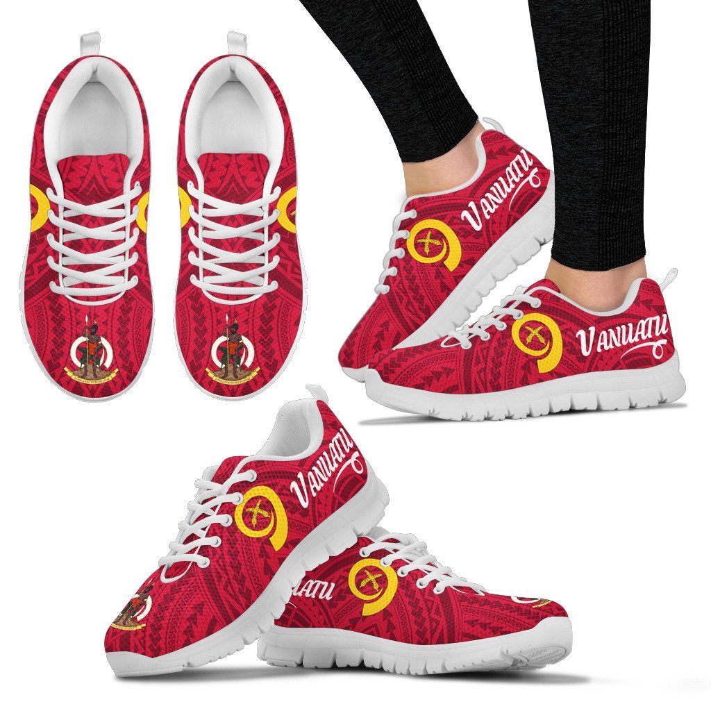 Vanuatu Red Sneakers (Shoes) - Vibe Hoodie Shop